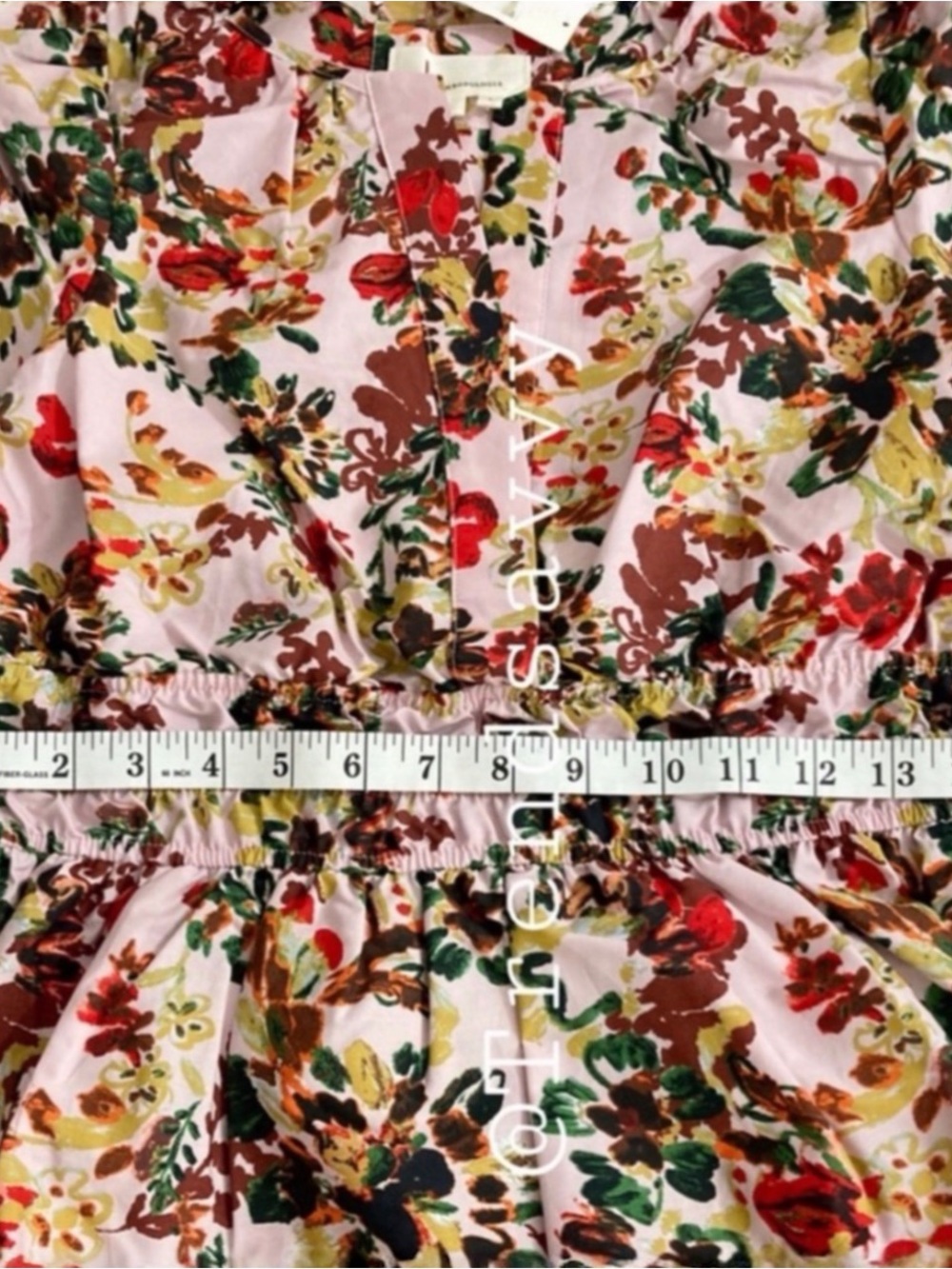 Anthropologie Somerset Floral Smocked Maxi Dress Pink Rose Small Cottagecore NWT - Picture 5 of 8